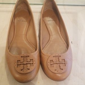 Tory burch tan flats